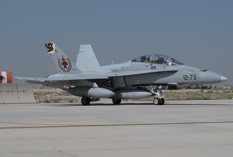Photo 35.JPG - The Spanish EF-18B (M) two-seater anniversary aircraft with "25 years EF-18" markings